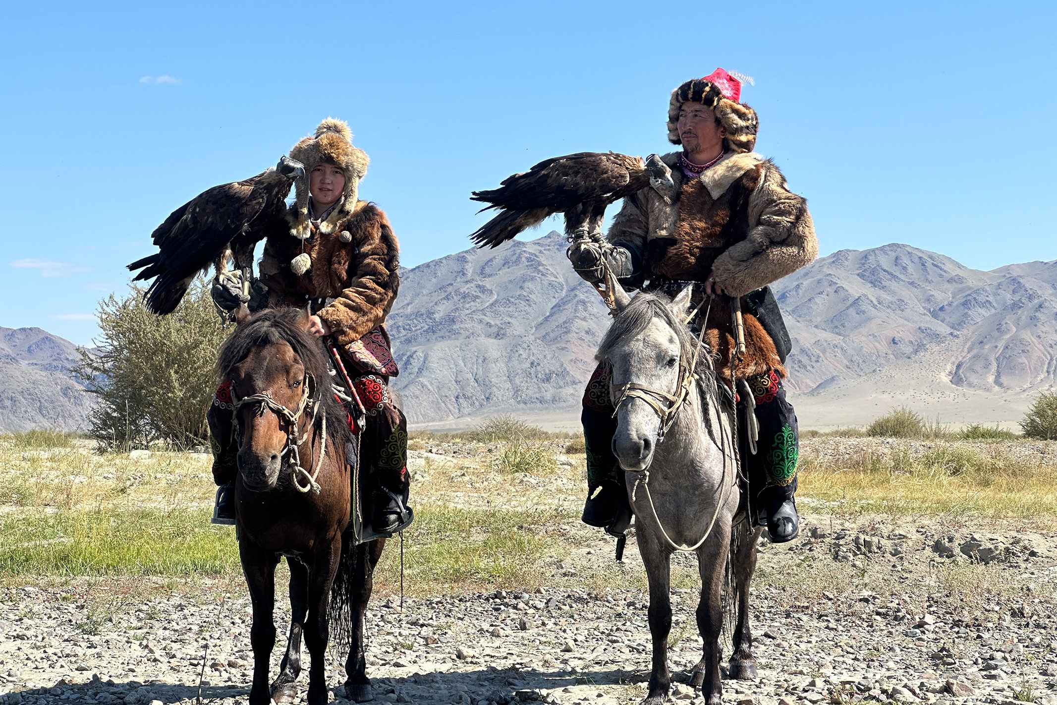 Eagle hunters Mongolia